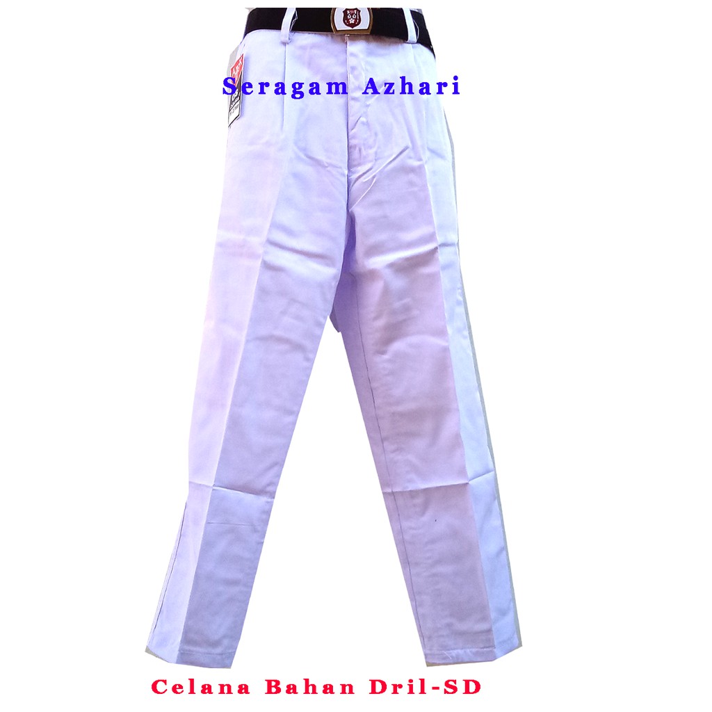 CELANA SEKOLAH SD PANJANG WARNA PUTIH-CELANA SEKOLAH SD PUTH JUMBO-SERAGAM SEKOLAH SD LAKI LAKI