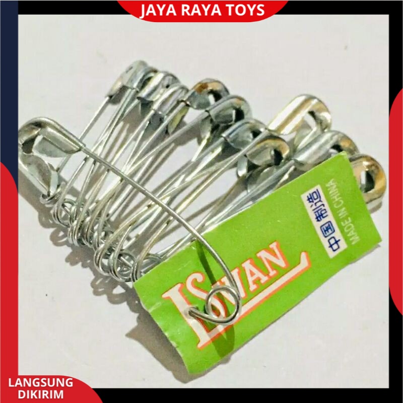 PENITI LSWAN ISI 12 PCS / Peniti Hijab / Peniti Jilbab / Peniti Set Bisa Cod