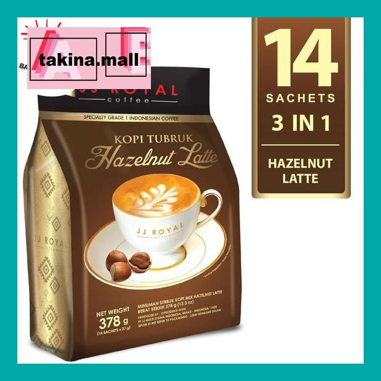 

Koptakk0 Jj Royal Kopi Tubruk Hazelnut Latte Bulk Bag 14 Sachets Tak05Sc