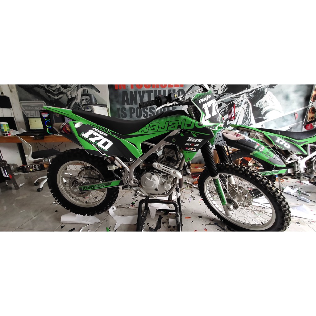 decal klx 230 keren decal klx 230 simpel decal klx 230 gold decal klx supermoto