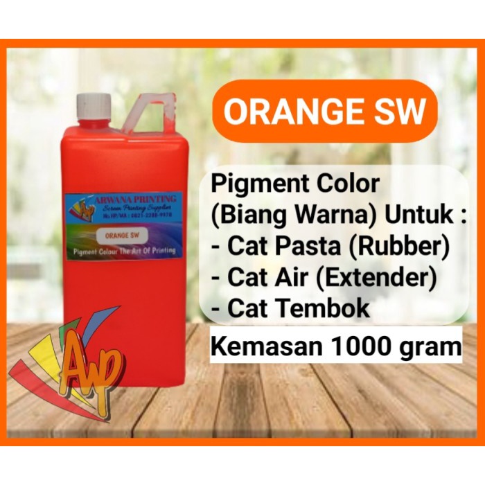 

Produk Terbaru Biang Warna Sablon Jingga Pigment Fluorescent Orange Sw 1Kg