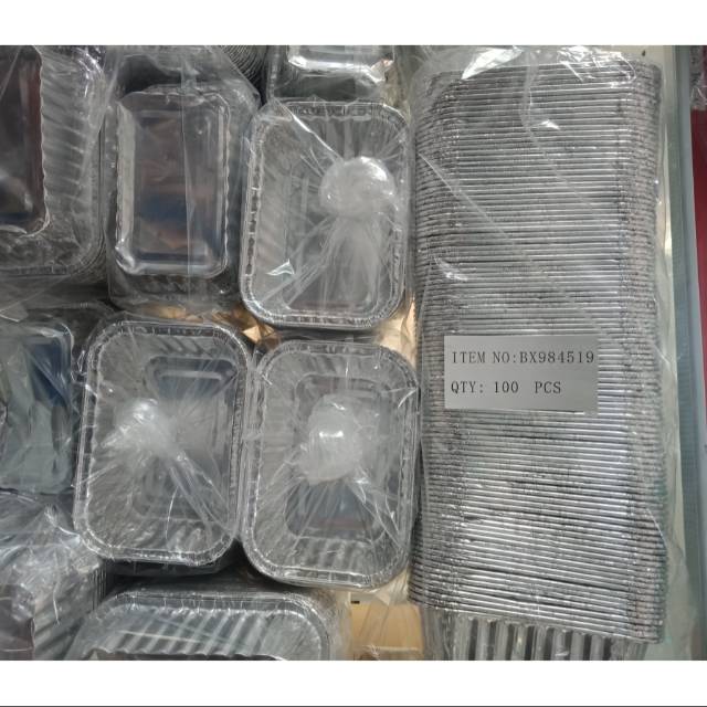 ALUMUNIUM FOIL TRAY BX 984519 / ALUMINIUM BX-984519 BX984519 KOTAK / ROLL ( 100 PCS )