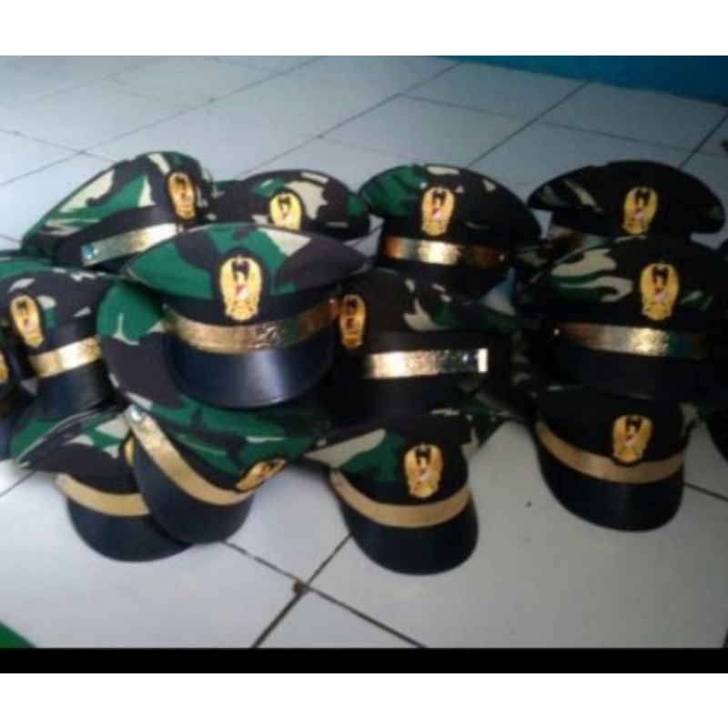 topi pet TNI AD anak-anak