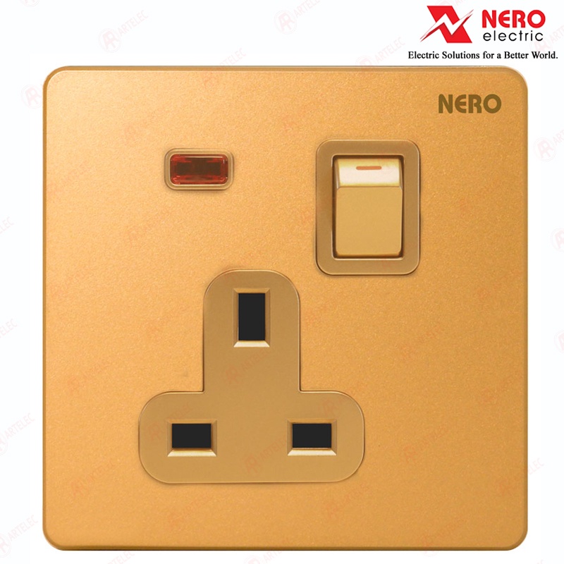 NERO Stop Kontak AC CASA X21311VDG | X21311VD-G Gold