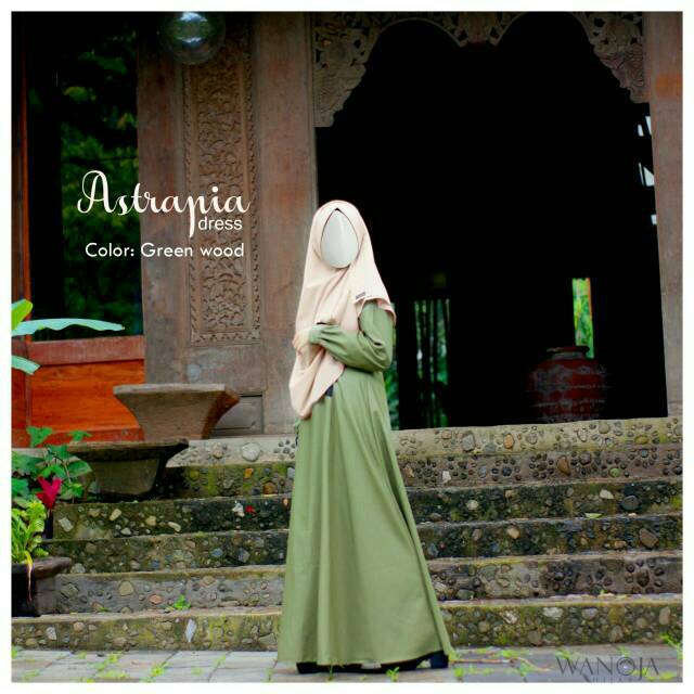 Gamis toyobo syari ASTRAPIA wanoja hijab busui bumil friendly dress polos