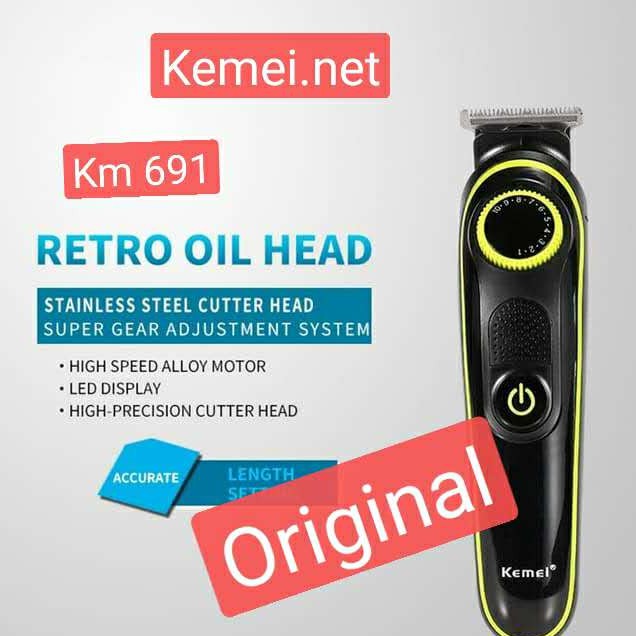 mesin cukur kemei km 691 USB charging Clipper Electric Cordless Hair