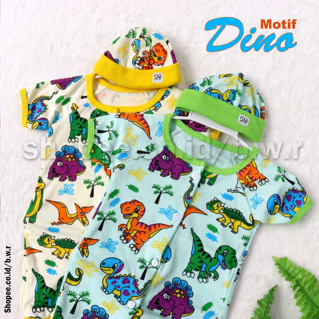 Setelan Anak Bayi LITTLE J | Baju Romper Kodok Pendek Jumper + Topi + Sarung Kaki - Bwr IX