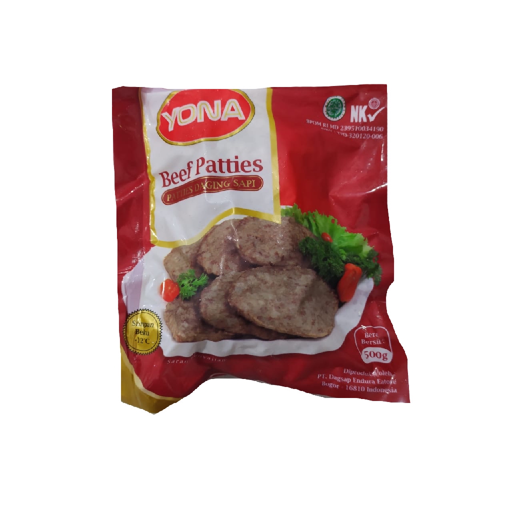 Daging Burger Beef Patties Yona 500gr