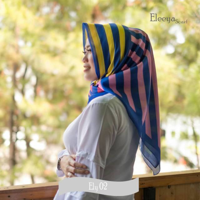 HIJAB SEGIEMPAT MOTIF PRINTING II Eleeya Scarf ELY 01