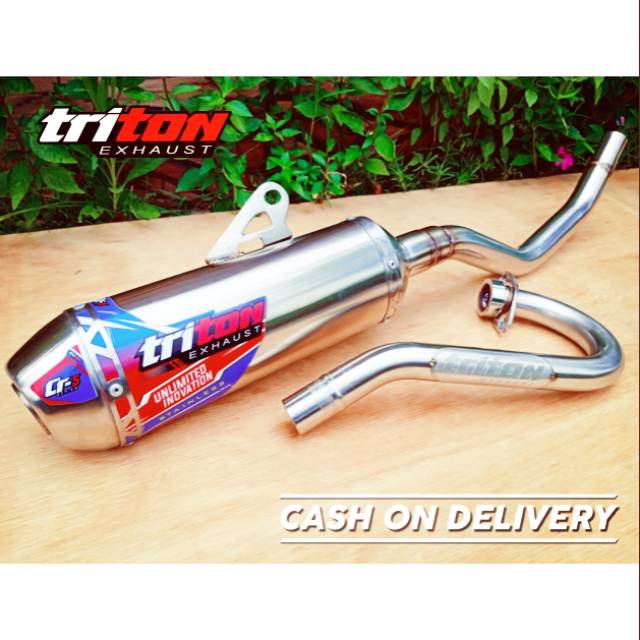 ORIGANAL TRITON EXHAUST FOR KLX (alltype) CRF 150 WR 155 BERGARANSI 1TAHUN