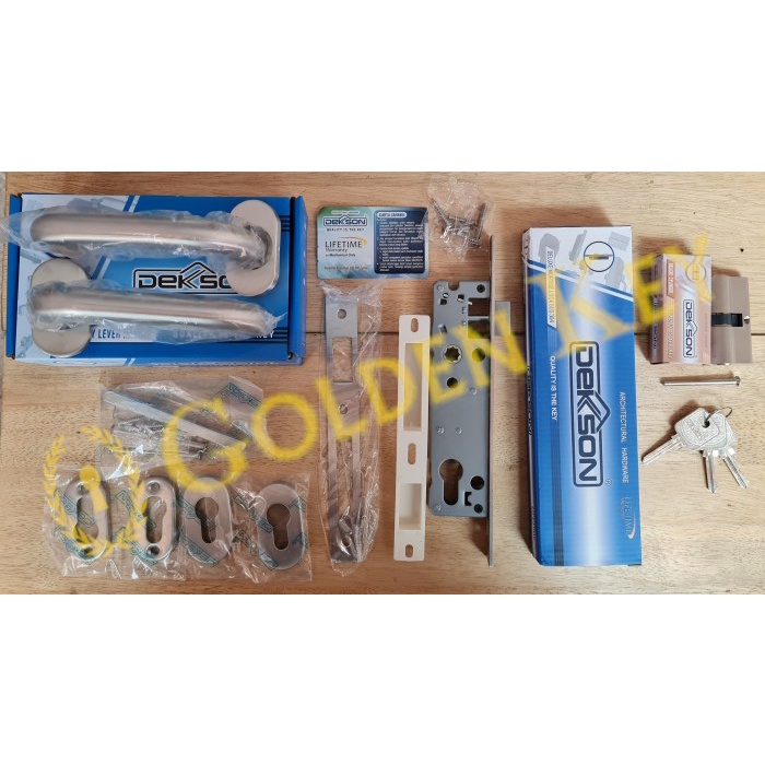 Paket Set Handle Gagang 84030 Dekkson Dekson Pintu Aluminium Alumunium