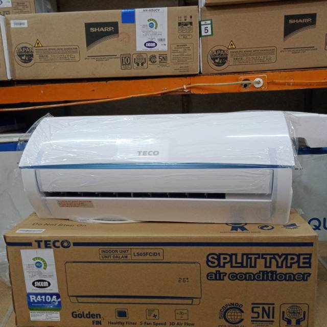 AC TECO 1/2PK TITAN GOLD FIN SERIES 380WATT + pasang pipa 3 meter