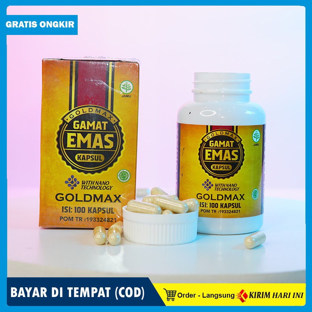 GAMAT KAPSUL 100% ORIGINAL - GOLDMAX Gamat Emas Kapsul Herbal Multikhasiat