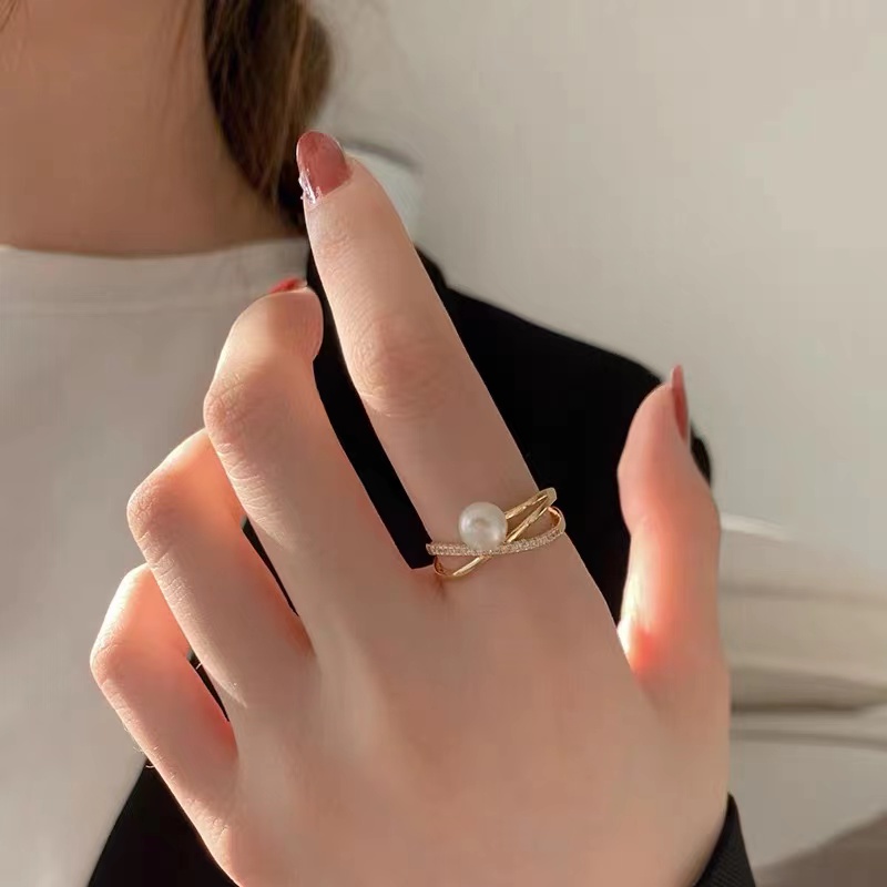 Cincin Mutiara Wanita Cincin Fashion Wanita