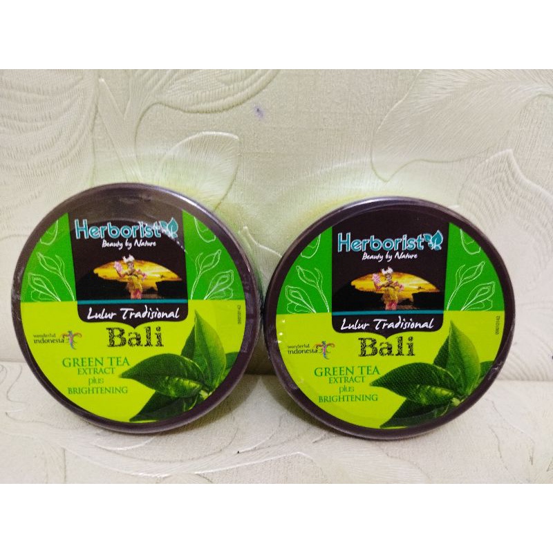 HERBORIST LULUR TRADISIONAL BALI GREEN TEA 100 GRAM / LULUR HERBORIST / LULUR BALI / LULUR