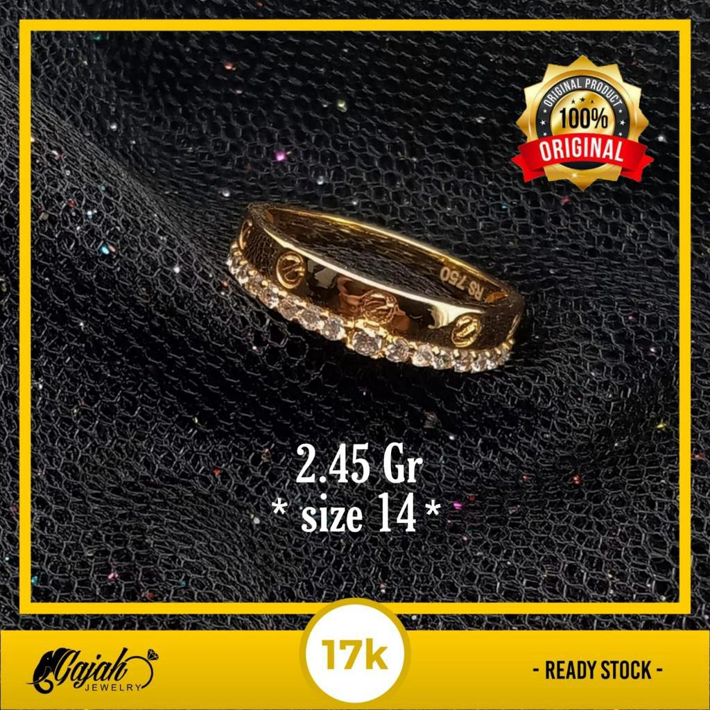 Cincin Emas 17K - 2.45 Gr Kadar 750 - 4969