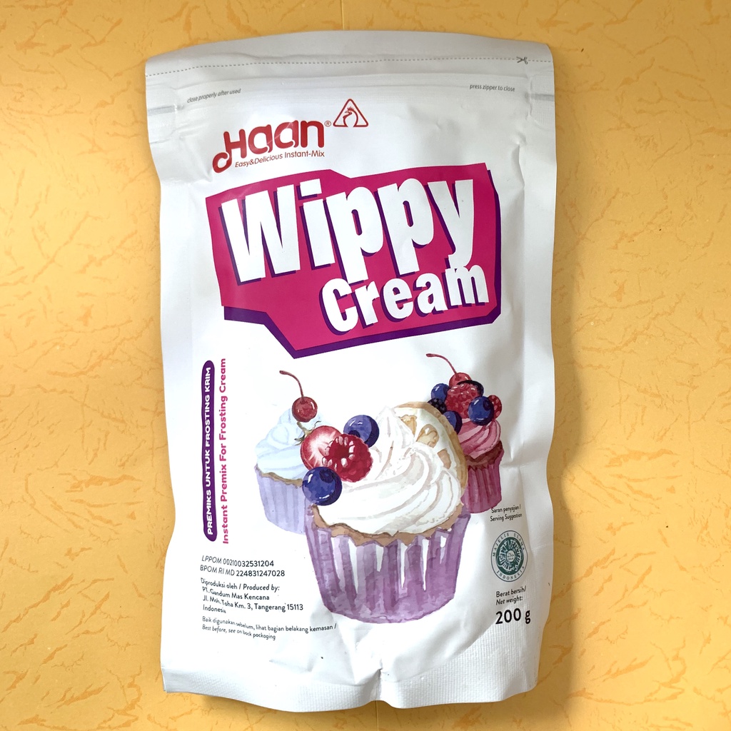 

Wippy Whip Frosting Cream HAAN 200 g gram