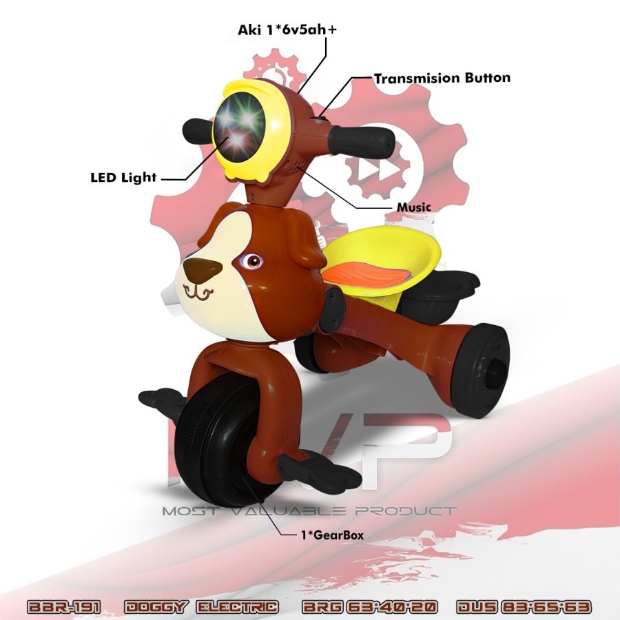 Kado Anak Motor Sepeda Anak Roda Tiga Tricycle Bike-Motor Listrik
