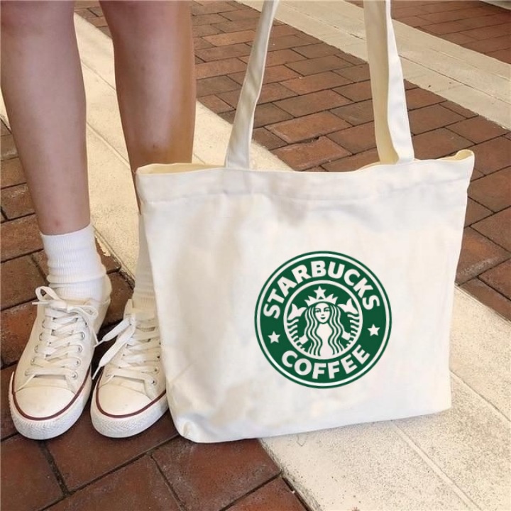 Tote Bag Canvas STARBUCK / Tas Nudie Canvas / Tote Bag Kanvas / TIPE A