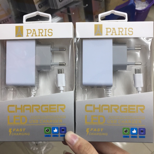 CHARGER LED 2USB PARIS