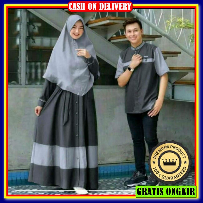 Raya Couple Gamis Remaja L Set Baju Cp Katun Kotak Premium Muslim Fashion Terlaris [Cod] Promo Termu