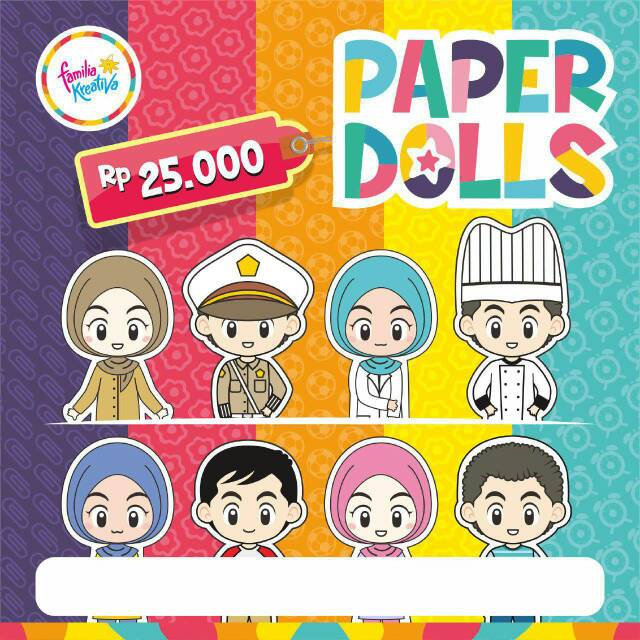 Paper dolls /mainan BP/ Familia Kreativa