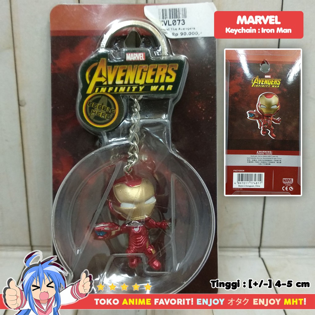 Gantungan Kunci Figure Marvel Avengers Iron Man Keychain