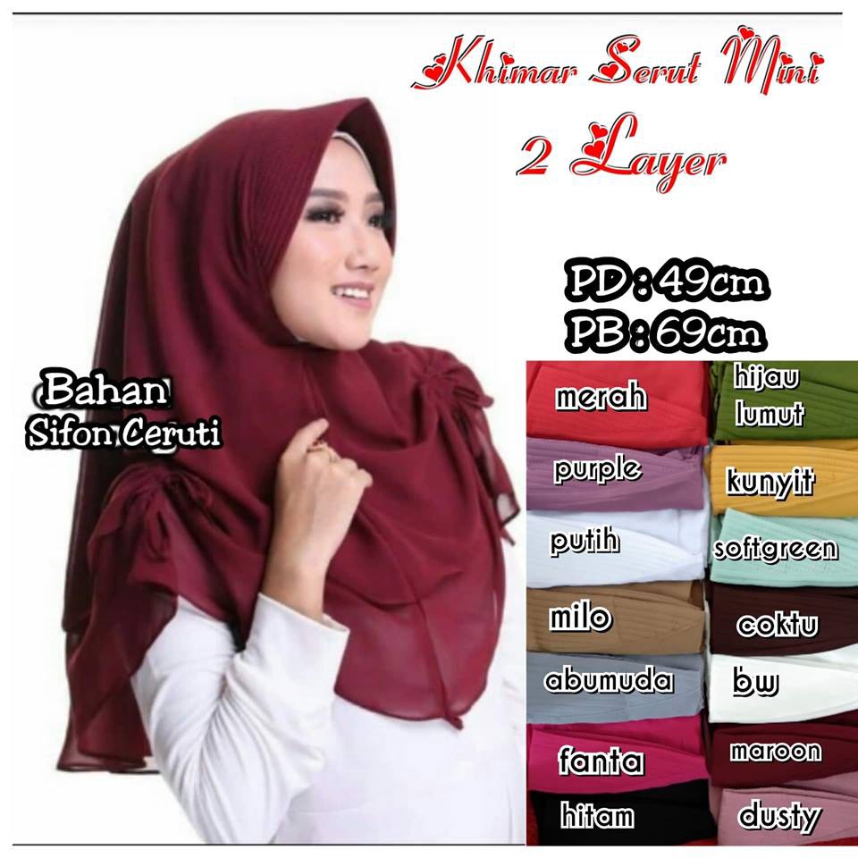 Jilbab Instan Bahan Sifon