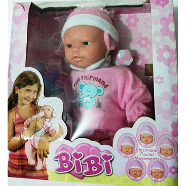 Boneka Bibi giggles bisa berubah mimik wajah  Lucu Bersuara, Menangis, Wajah Bisa Berekspresi