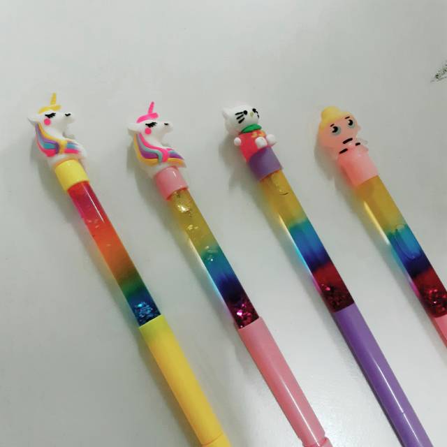 

Glitter Pen( bolpen unicorn glitter air ) alat tulis pulpen ballpoint