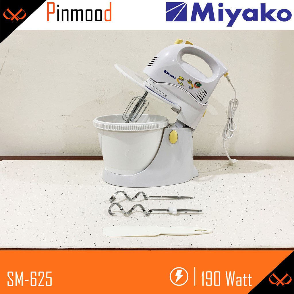 MIYAKO STANDING / STAND HAND MIXER SM-625 ADONAN KUE ROTI / PENGADUK ADONAN KUE