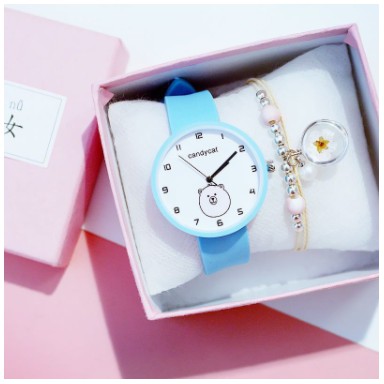 ✅COD Jam Tangan Quartz Candycat Beruang Untuk Wanita Import / Jam Tangan Wanita Analog