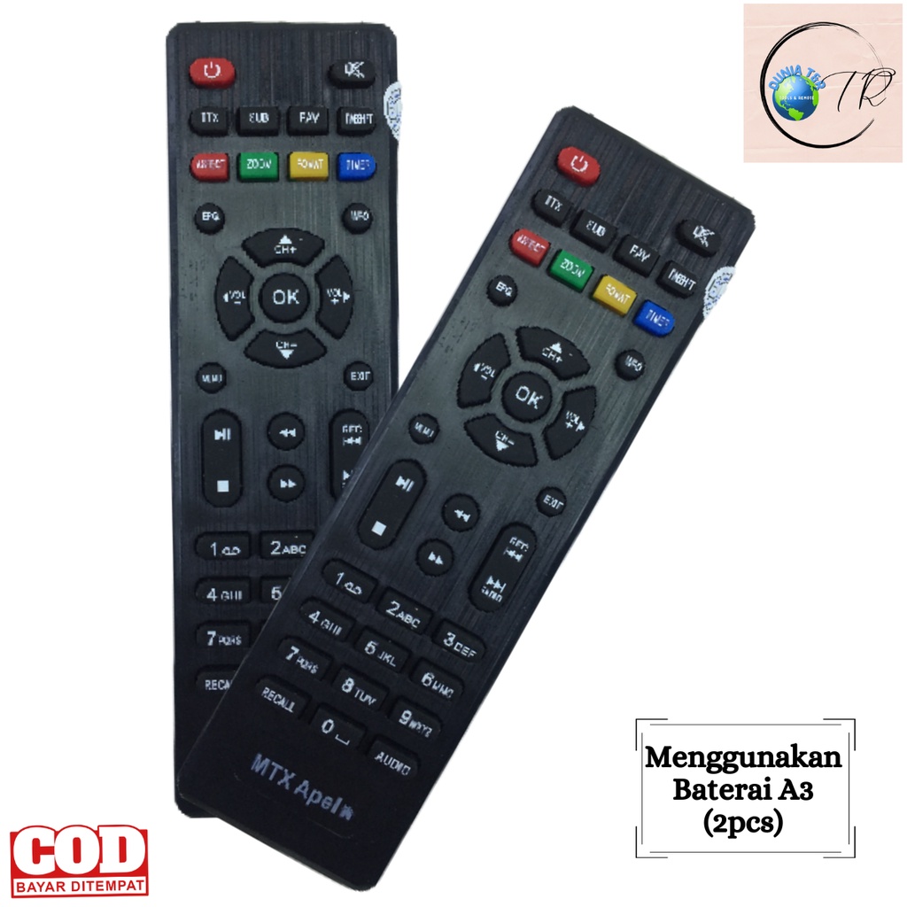 Remot Remote Set Top Box DVB T2Remote Control Receiver Matrix Infico Supper HD Multi STB series