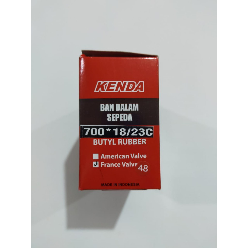 Kenda Ban dalam 700 x 18 / 23C pentil presta FV 48 mm sepeda fixie