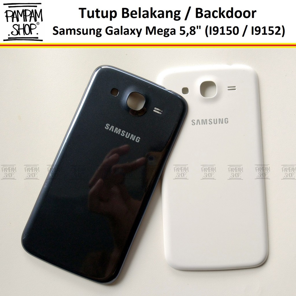 Tutup Belakang Baterai Casing Backdoor Back Door Cover Samsung Galaxy Mega 1 5.8 Inch Inchi 5,8&quot; 5,8