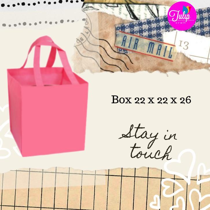 

Serba murah Tas Spunbond Kotak 26x26x30cm pink fanta Goodiebag ➯☈ ➢ 58[strip]