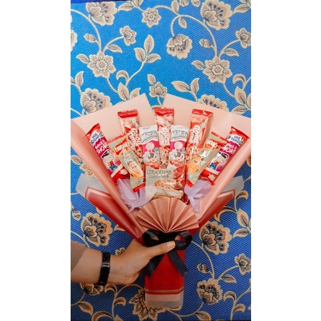 

Bouqet Snack random simple. murah meriah