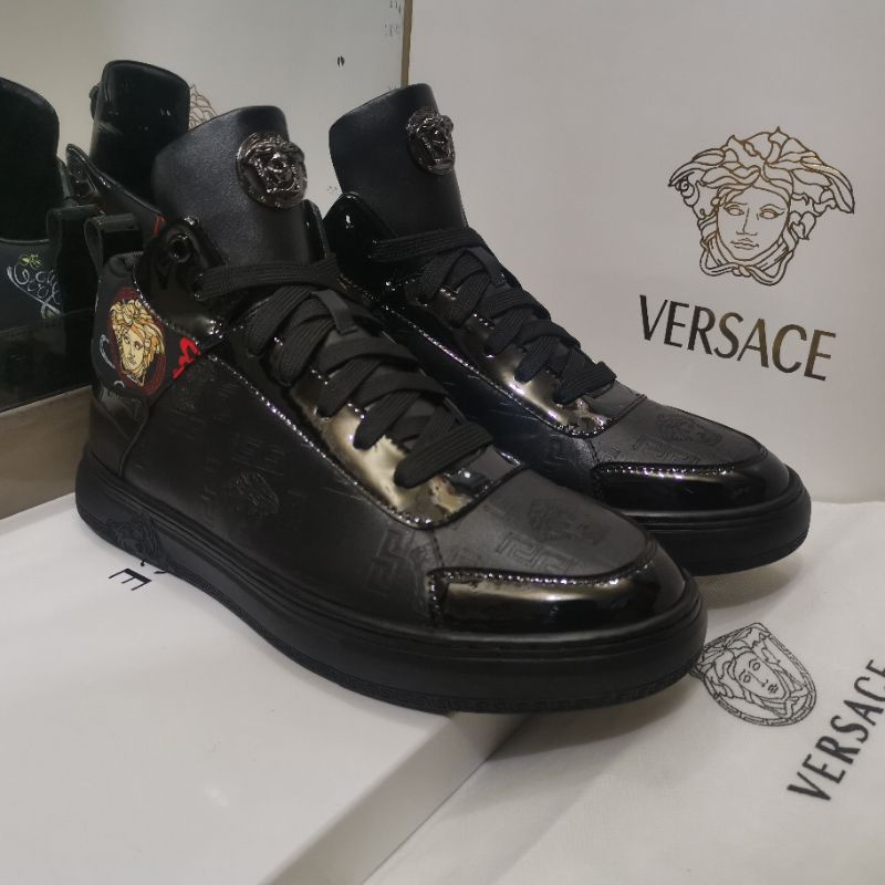 sepatu pria vers4ce sneaker boots cowok high top men shoes branded mirror vip P1SHOES