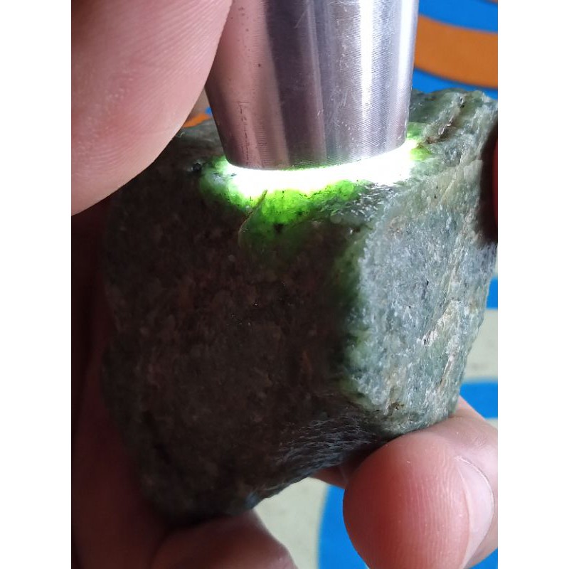 Batu Lumut Sungai Dareh Kumbang Jati ( Rough / Bahan Akik Natural - bukan bacan kalimaya opal )