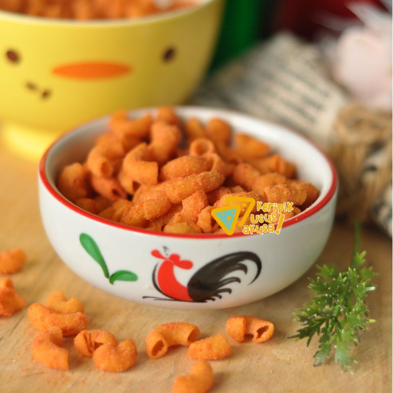 

Promo Makaroni Bantet Sambal Keju, Makaroni Kering Kekinian, Keripik Usus Akusa