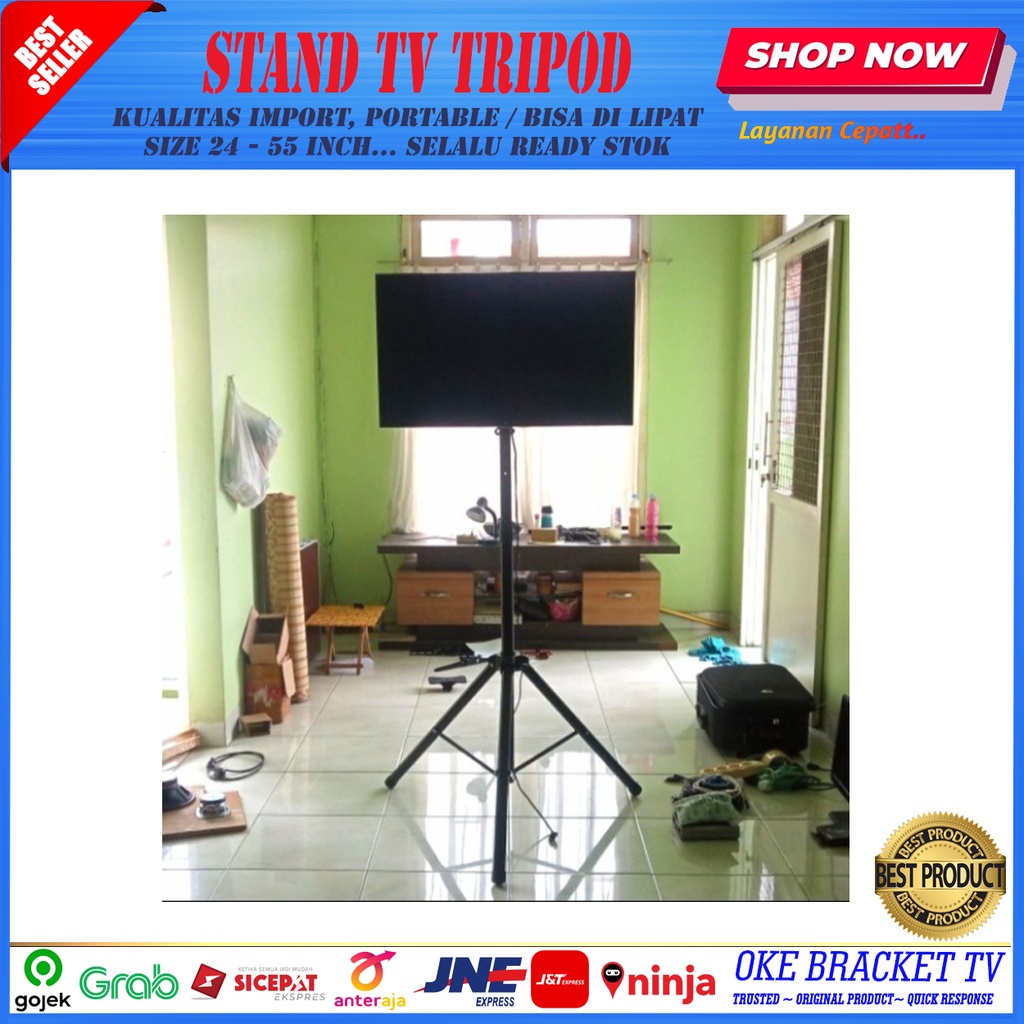 BRACKET TV STANDING TRIPOD 24 - 55 INCI