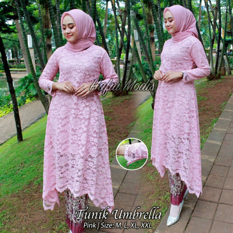 Kebaya Tunik Umbrella / Kebaga Tunik / Kebaya Brukat / Kebaya Brukat Modern / Kebaya Wisuda / Kebaya