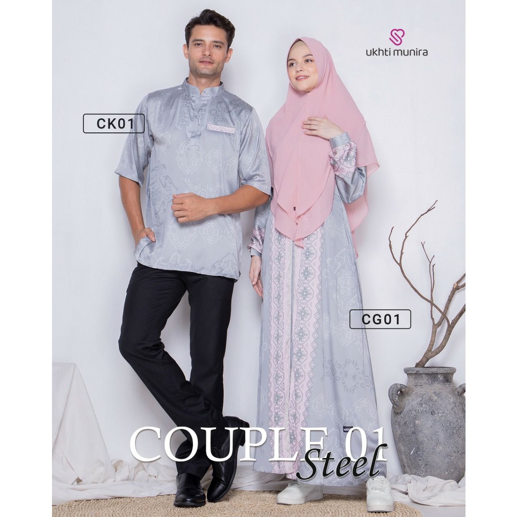 [Reiby] Gamis Koko Couple Motif Ukhti Luxury CG01 & CK01 by Ukhti Munira