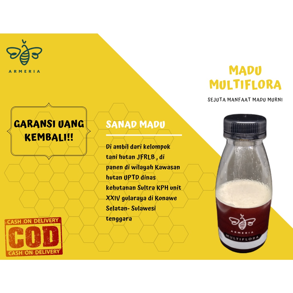 

Madu Asli Uji Lab Madu Hutan Lebah Apis Dorsata Nektar EHA Hutan Konawe Selatan MD-M02