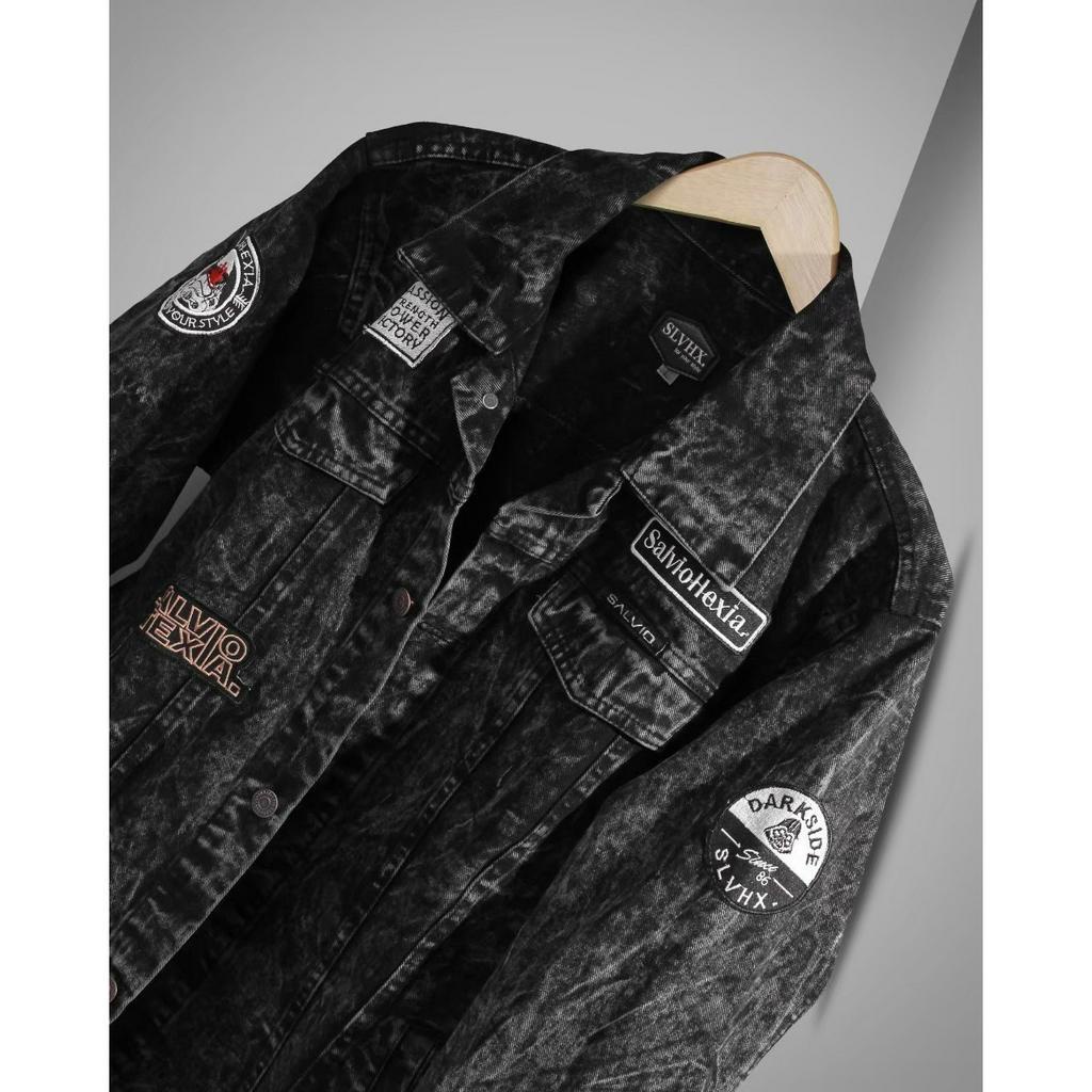 Bayar Ditempat/ jaket jeans pria terbaru 2023 /jaket pria bordir/ jaket jeans pria bordir terbaru/ jaket pria keren/ jaket pria denim jeans bordir