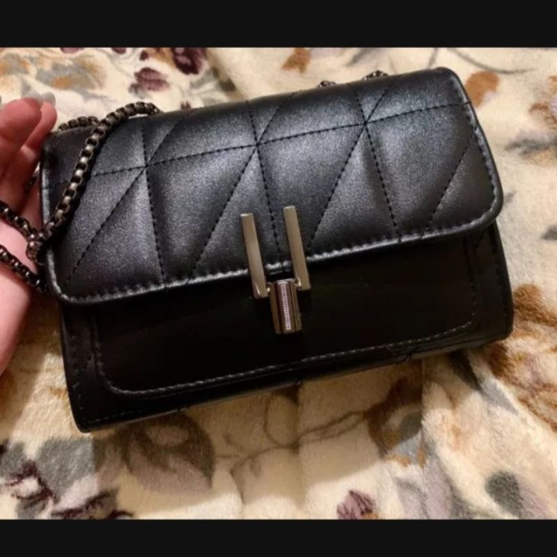 Tas Selempang Wanita AMORA Tali Rantai Ulir Murah