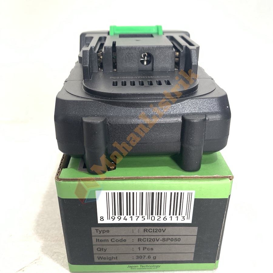 BATERAI BOR CAS RYU 20V 20 VOLT BATERE RYU CORDLESS RCD20V BATTERY ASSY