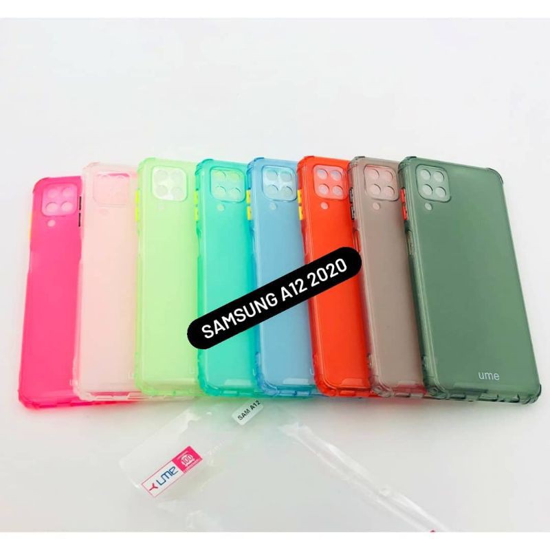 SOFT CASE SAMSUNG A12 UME RAINBOW ANTI CRACK BENING TRANSPSRANT