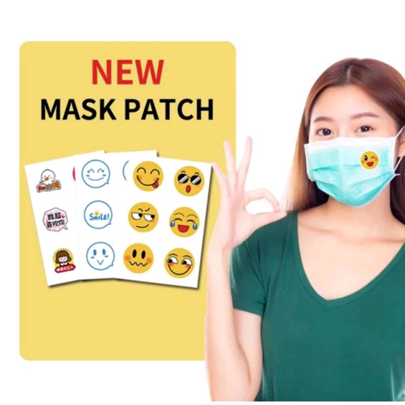 Stiker Masker Sticker Aroma Masker 16 pacth