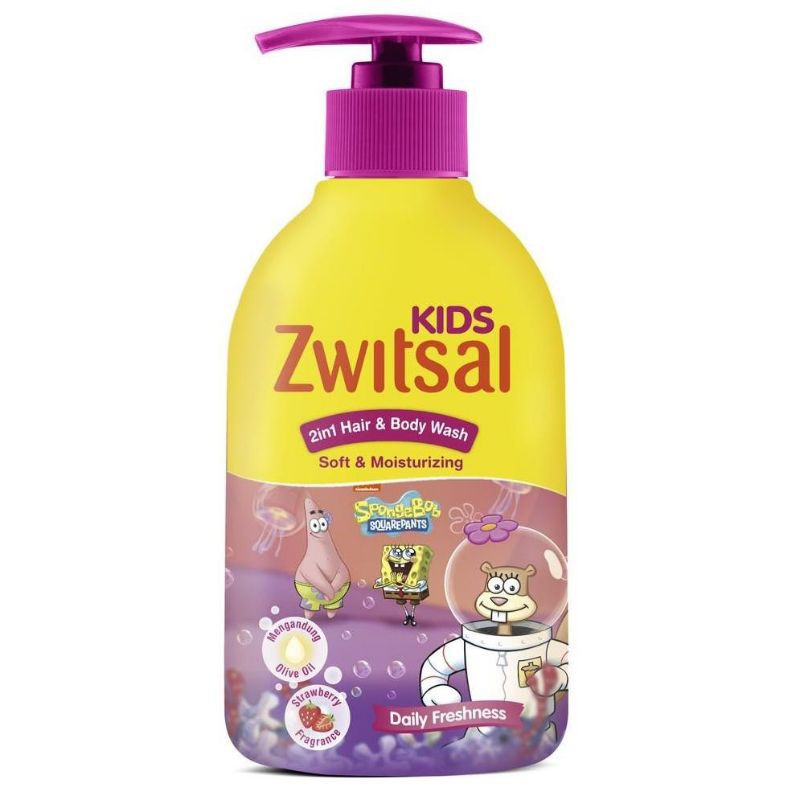 Zwitsal Kids 2in1 Hair and Body Wash Soft and Moisturizing 280 ml